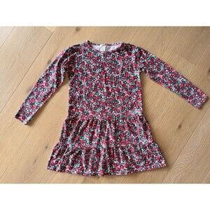 Crewcuts By J. Crew Girls' Long Sleeve Floral Dress Size Medium 8-9